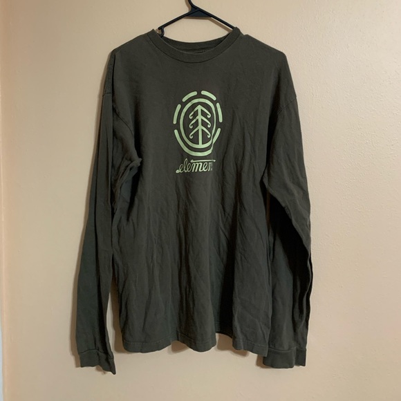 Element Other - Element Skateboarding Long Sleeve Shirt Skateboard Men’s Large Wind Water Fire L